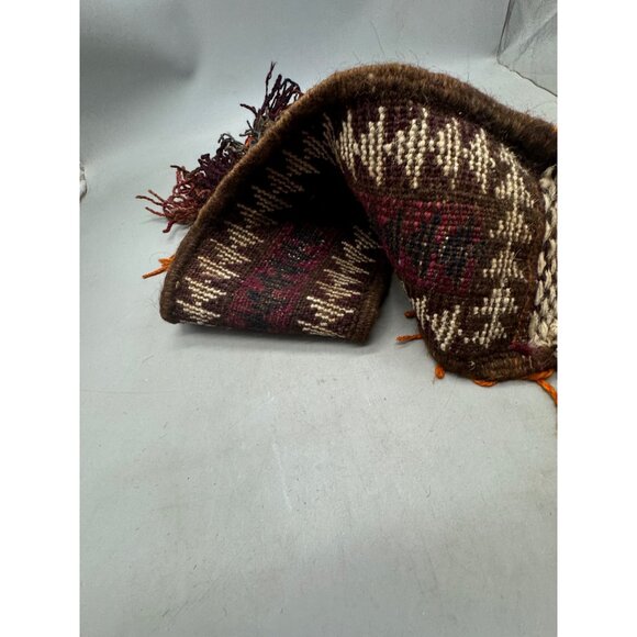 Handwoven Wool Tribal Decorative Belt With Tassels table runner wall table decor - Picture 4 of 5